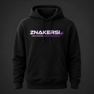 Bluza z kapturem z logo znakersi.pl