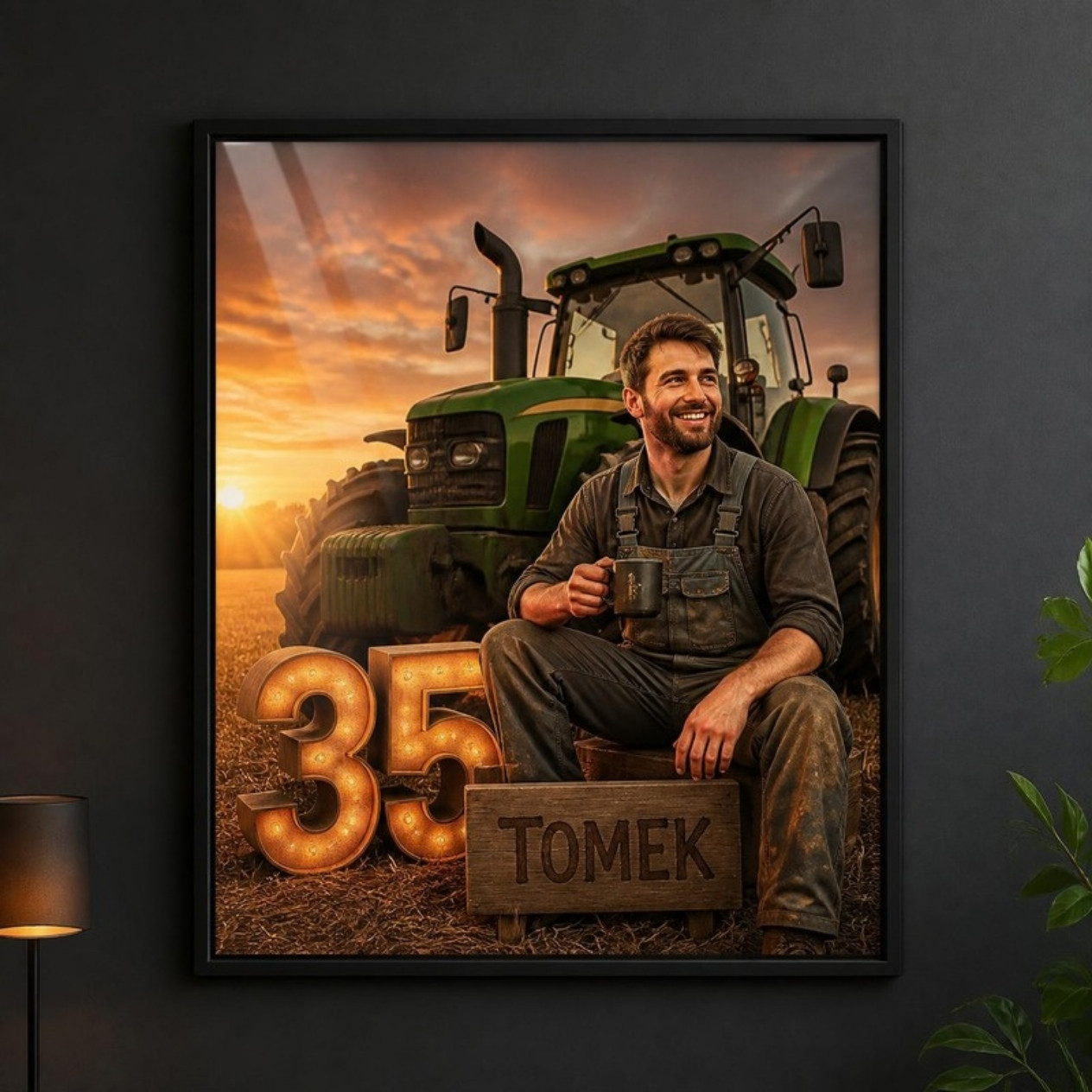 Plakat w ramce – przykład projektu ze zdjęcia